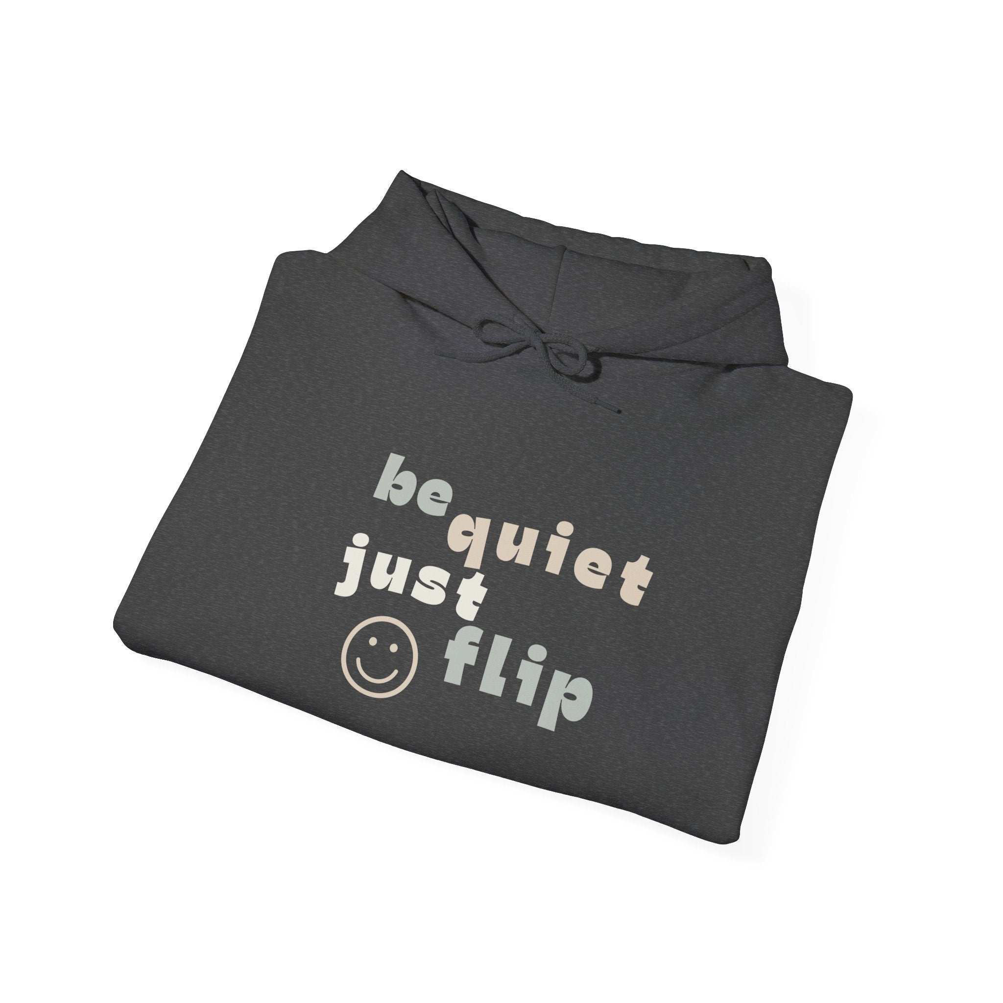 Be Quiet Just Flip Light Adult Hoodie